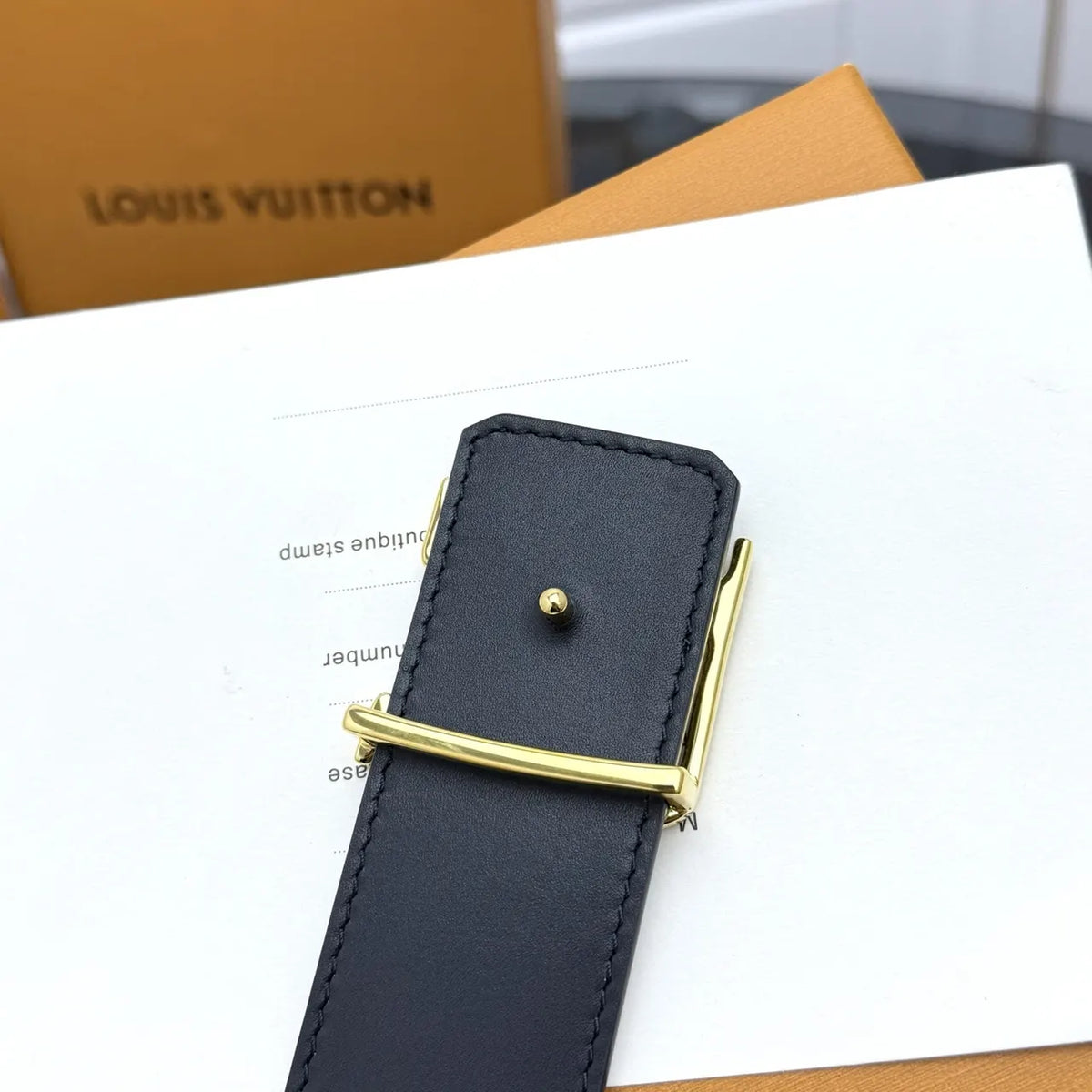 Louis Vuitton Watercolor Monogram Belt gold - Hình 7