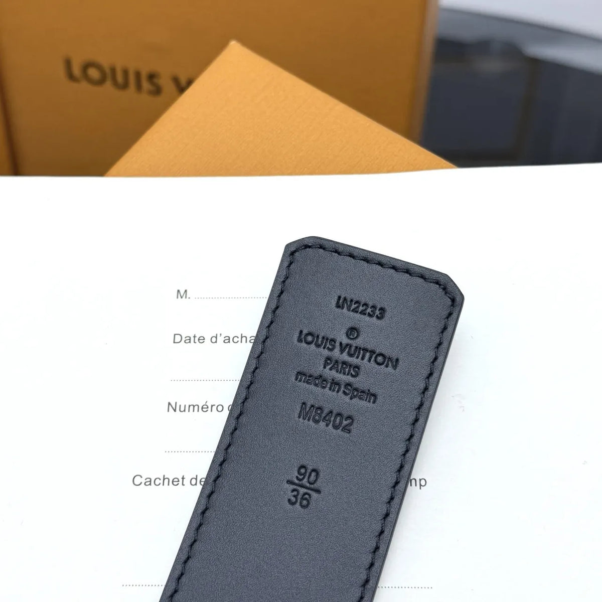 silver Louis Vuitton Watercolor Monogram Belt - Hình 9