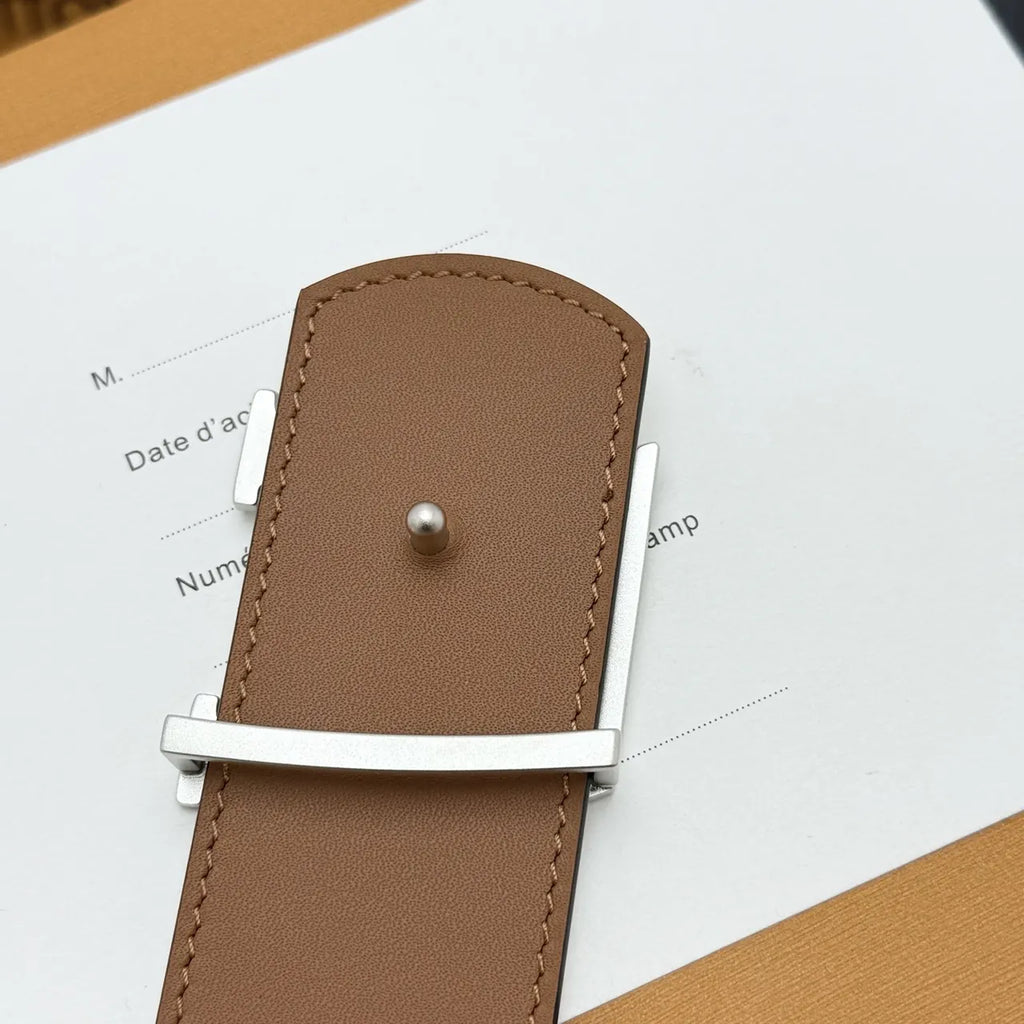 Louis Vuitton Cream Monogram Belt - Hình 8