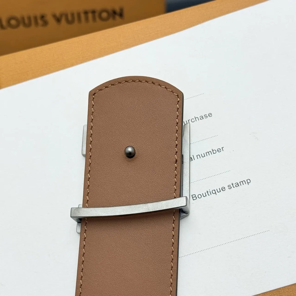 Louis Vuitton Off-White Monogram Belt - Hình 6