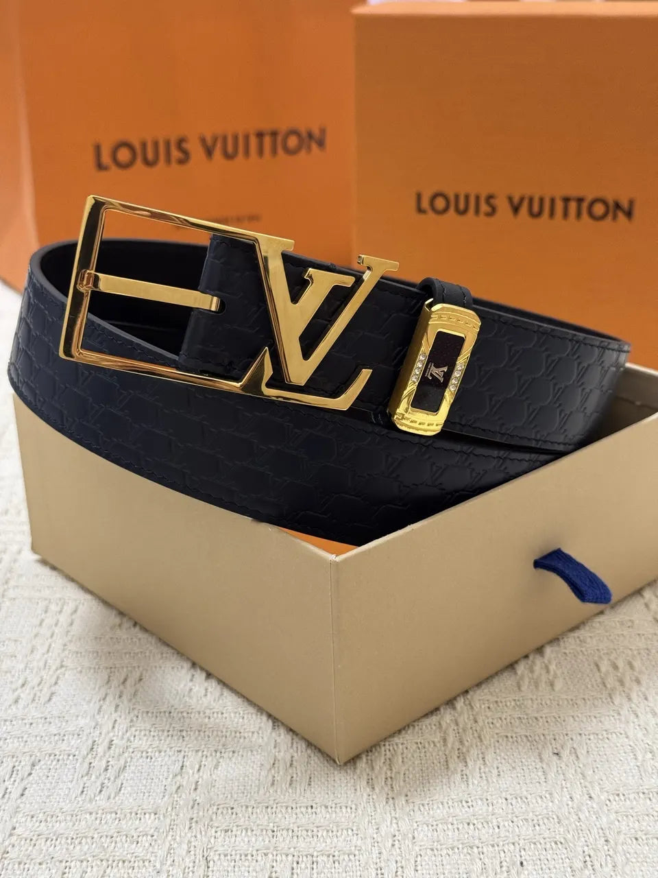 Louis Vuitton Black Hexagon Belt - Hình 3