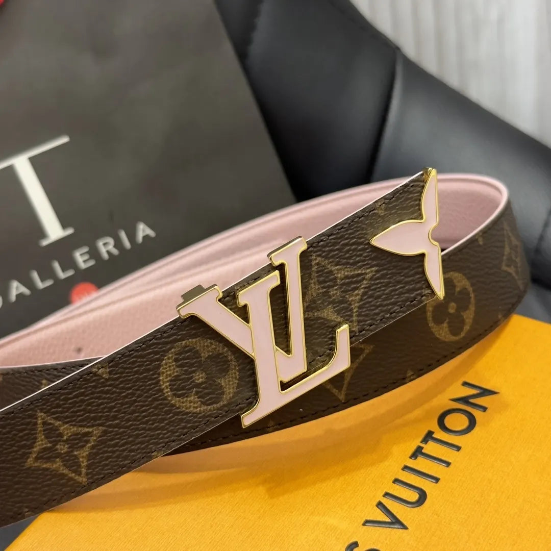 Louis Vuitton Pink Monogram Belt - Hình 2