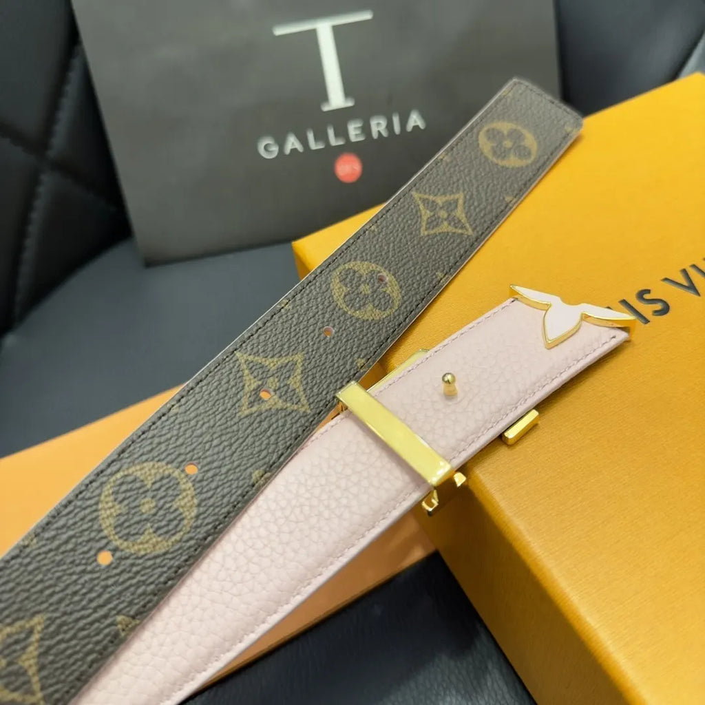 Louis Vuitton Pink Monogram Belt - Hình 5