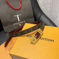 gold Louis Vuitton Monogram Reverse Belt
