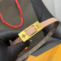 Louis Vuitton Pink Monogram Skinny Belt
