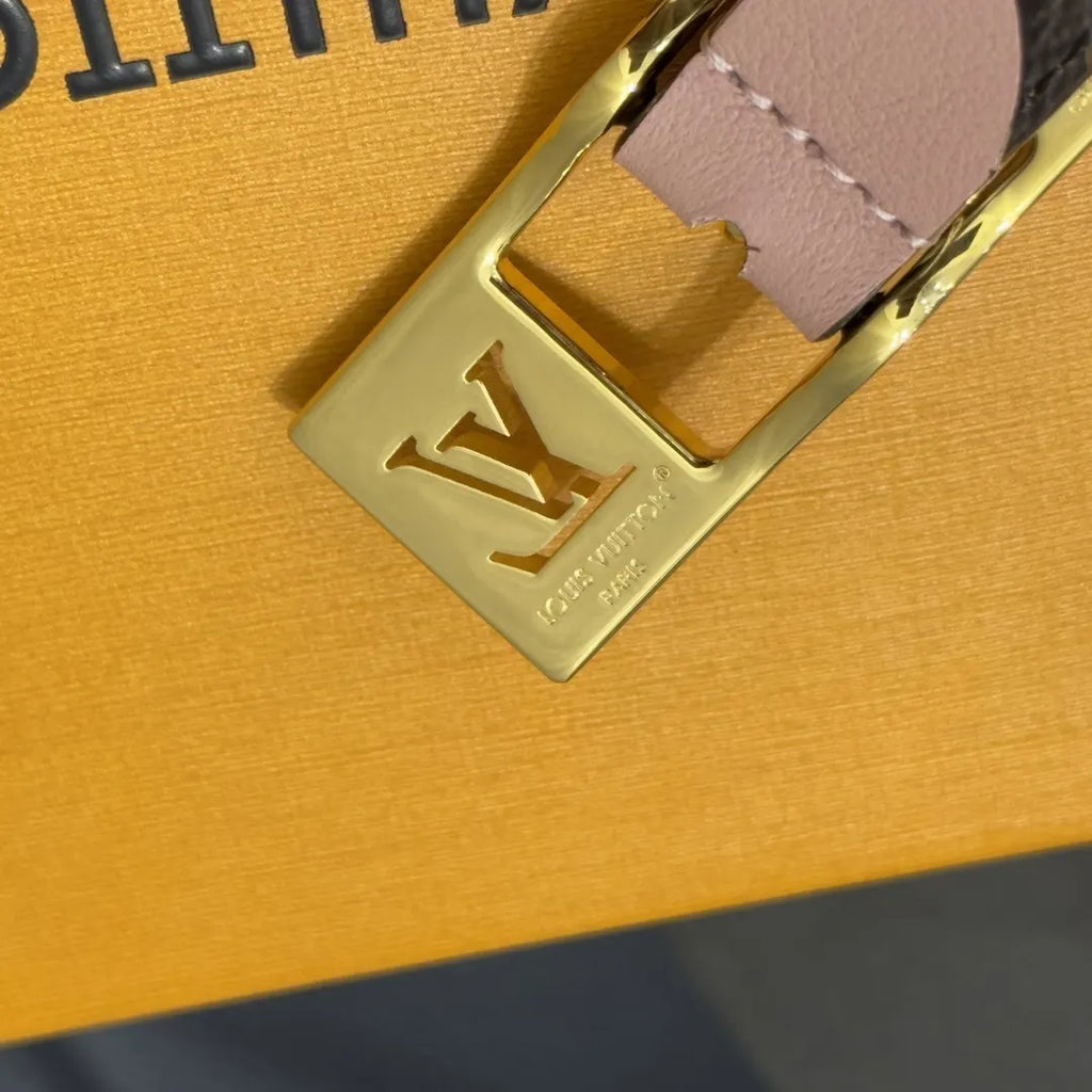 Louis Vuitton Pink Monogram Skinny Belt - Hình 4