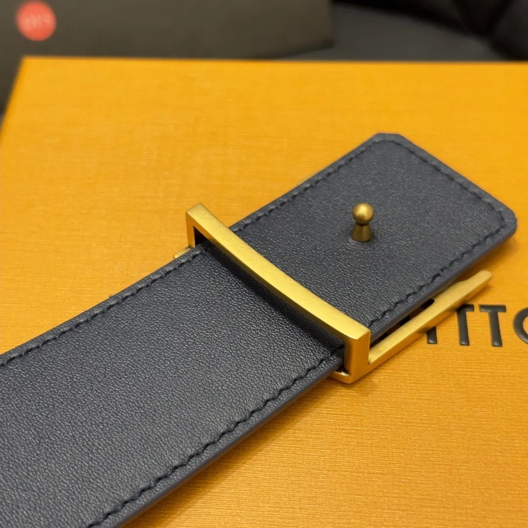 gold Louis Vuitton Watercolor Monogram Belt - Hình 5