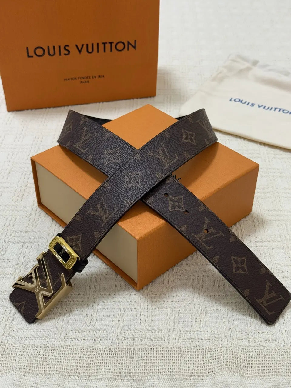 Louis Vuitton Monogram LV Initiales Belt - Hình 3