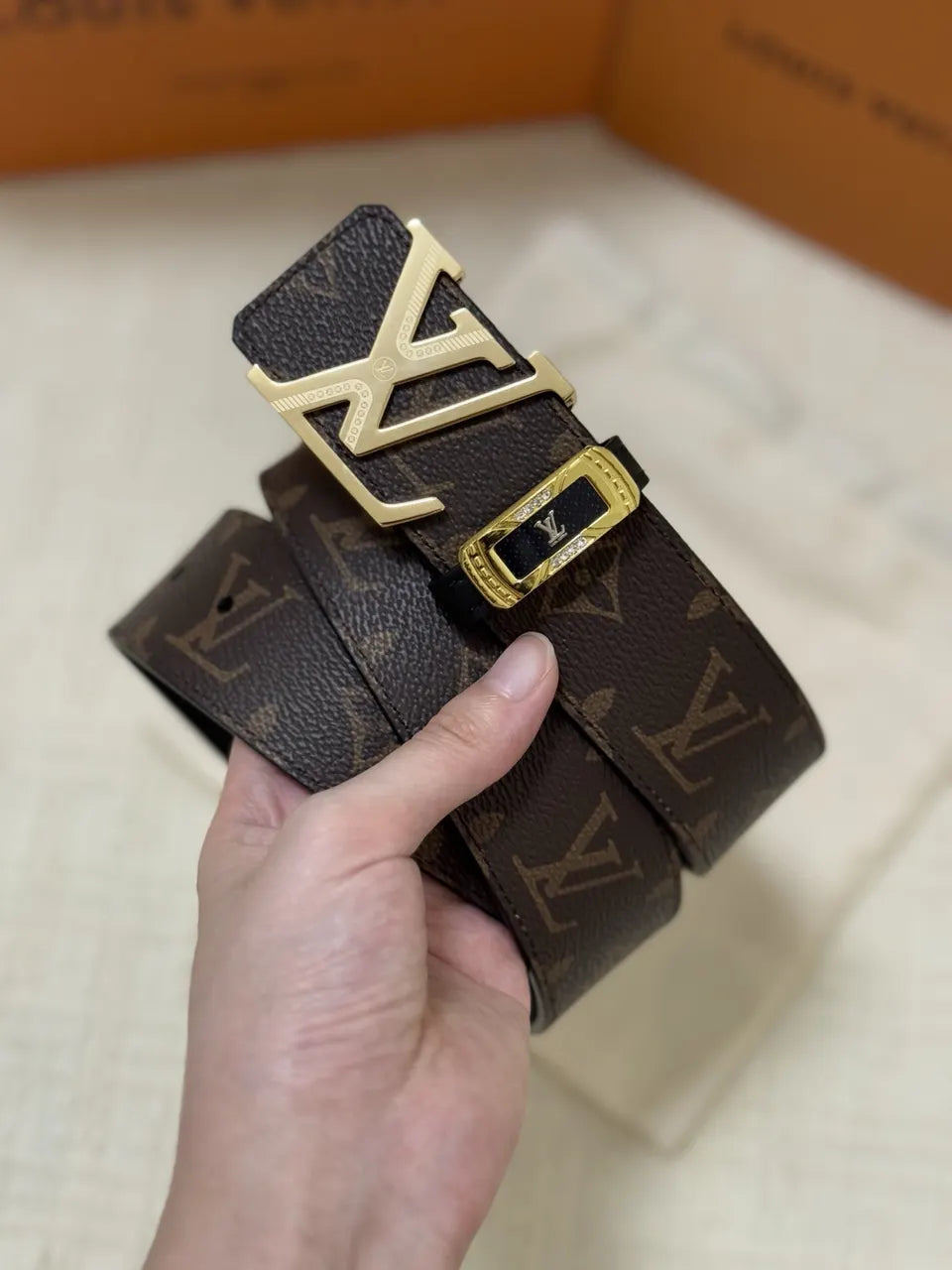 Louis Vuitton Monogram LV Initiales Belt - Hình 5
