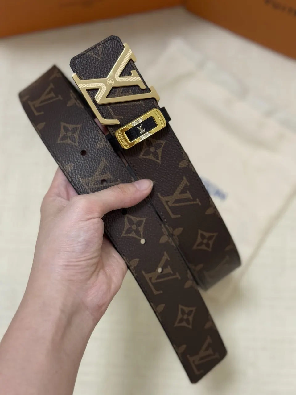 Louis Vuitton Monogram LV Initiales Belt - Hình 6