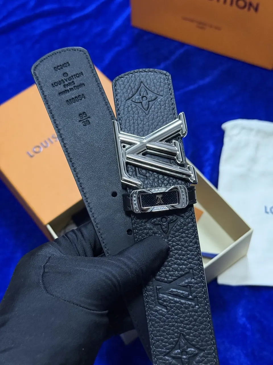 Louis Vuitton LV Initiales Belt black - Hình 4