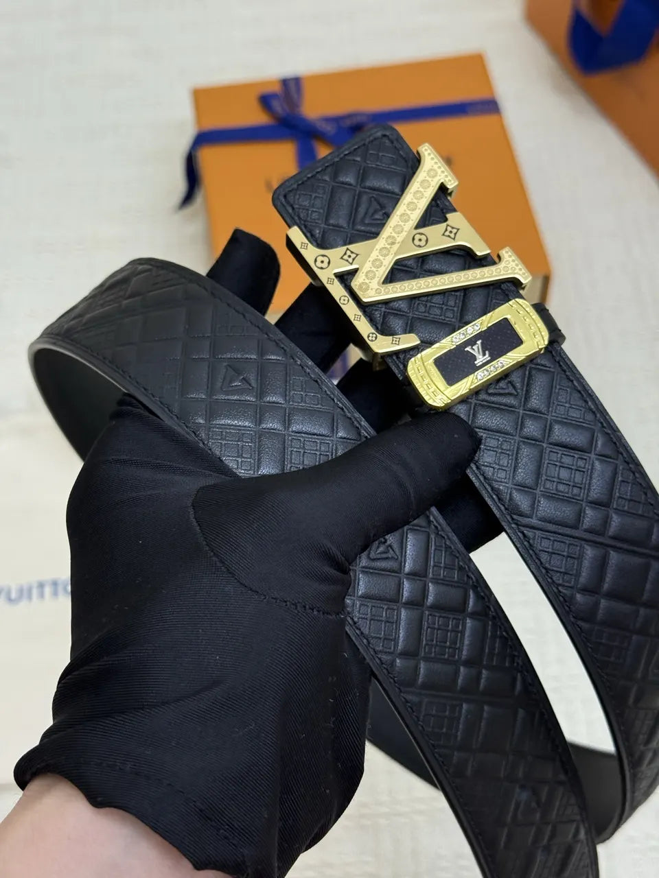Louis Vuitton Quilted Leather Belt - Hình 6