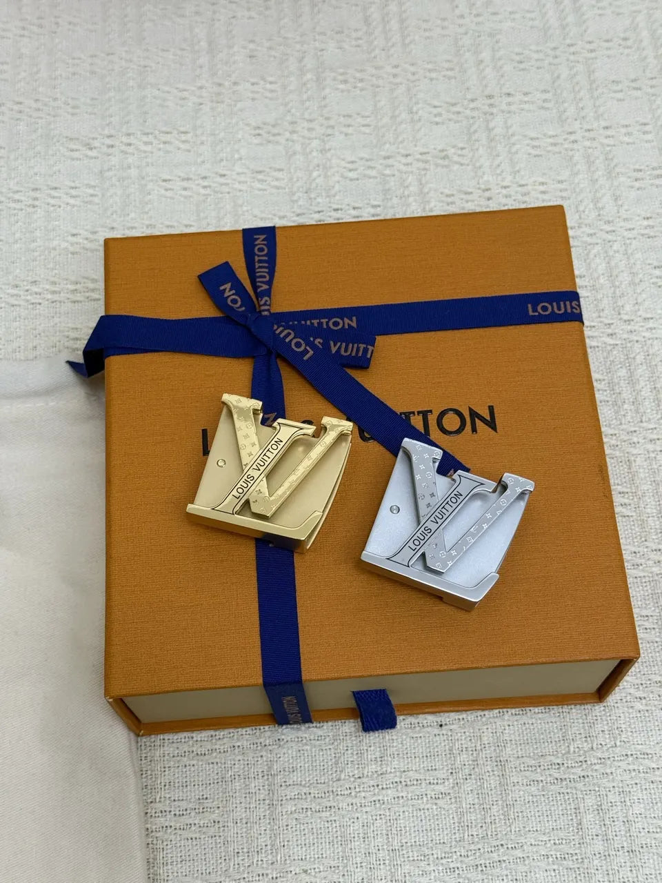 Louis Vuitton Black/Red Leather Belt - Hình 8
