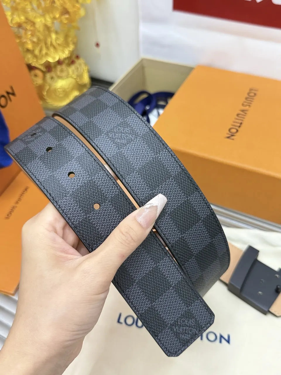 Louis Vuitton Damier Black Belt - Hình 3