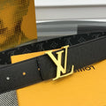 Louis Vuitton Black Monogram Taurillon Leather Belt
