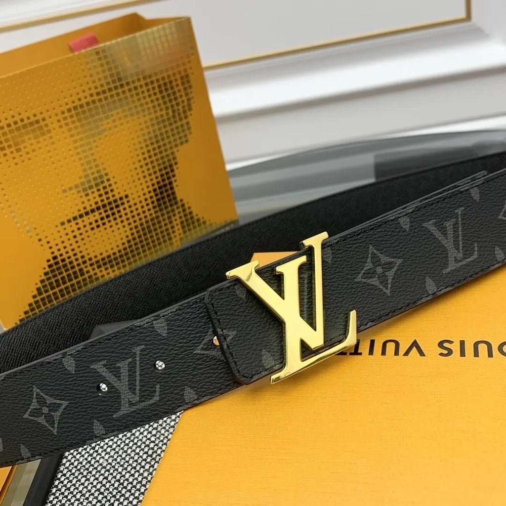 Louis Vuitton Black Monogram Taurillon Leather Belt - Hình 2