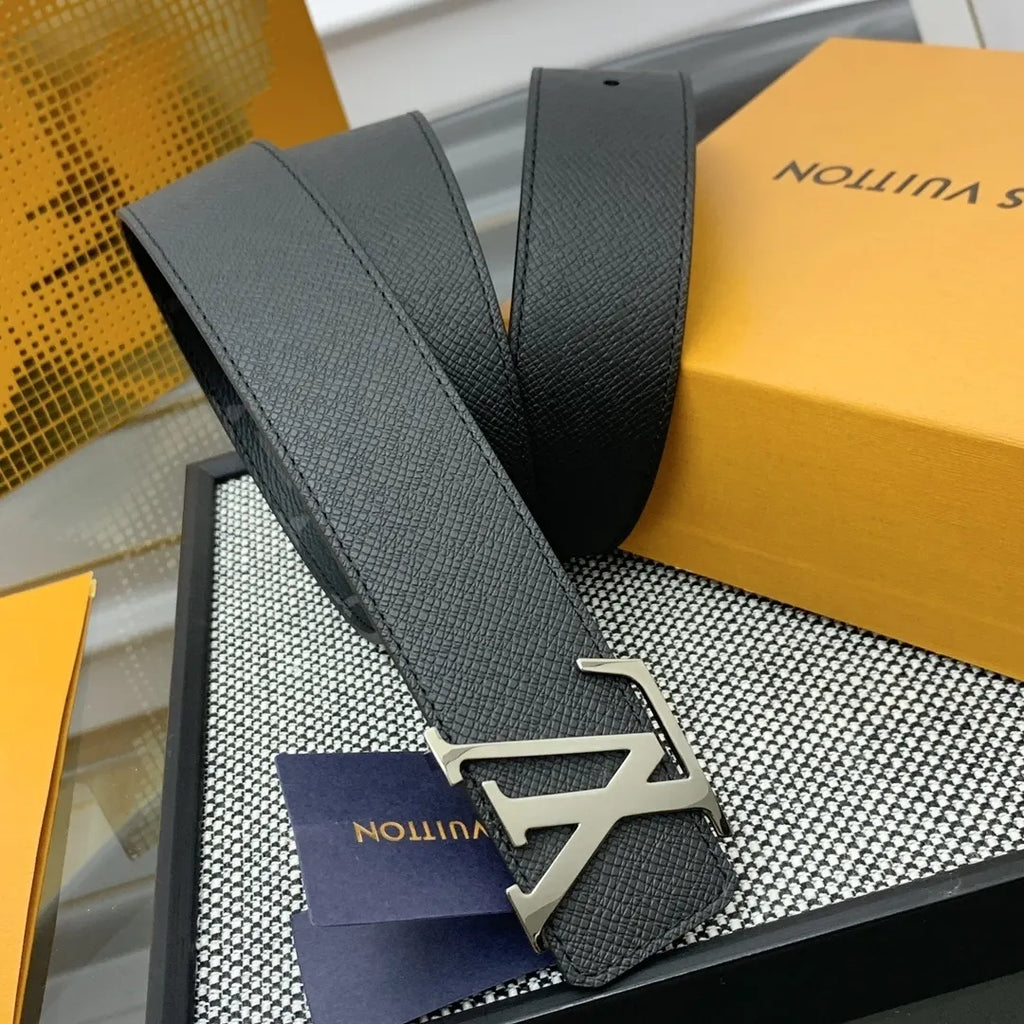 Louis Vuitton Black Monogram Canvas Belt - Hình 3