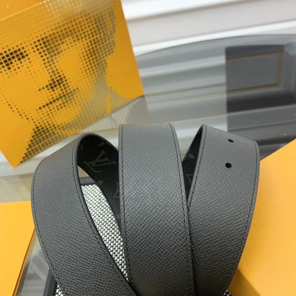 Louis Vuitton Black Monogram Canvas Belt - Hình 4
