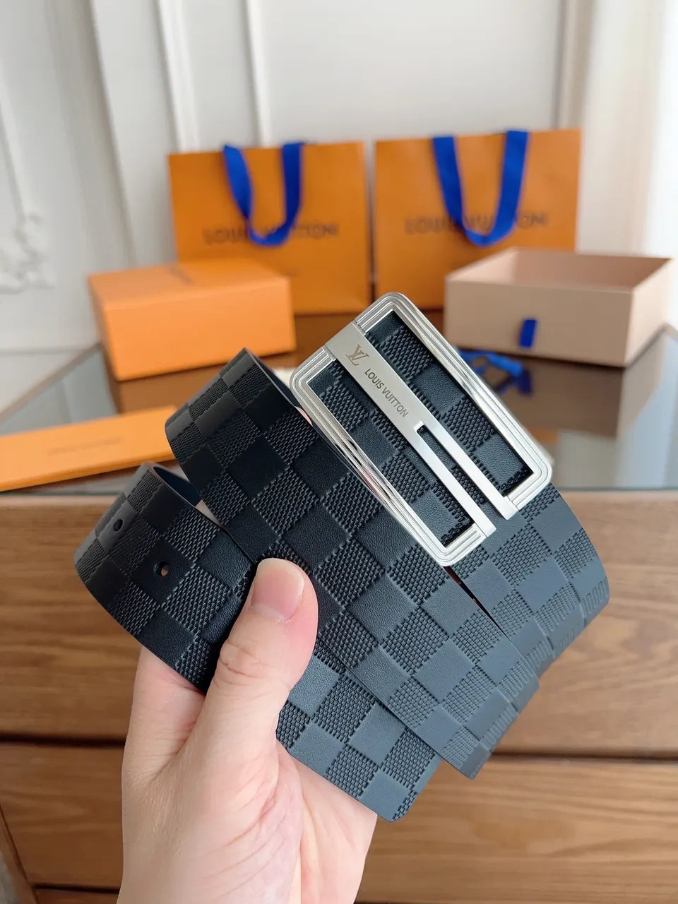 Louis Vuitton Damier Infini Belt black - Hình 2