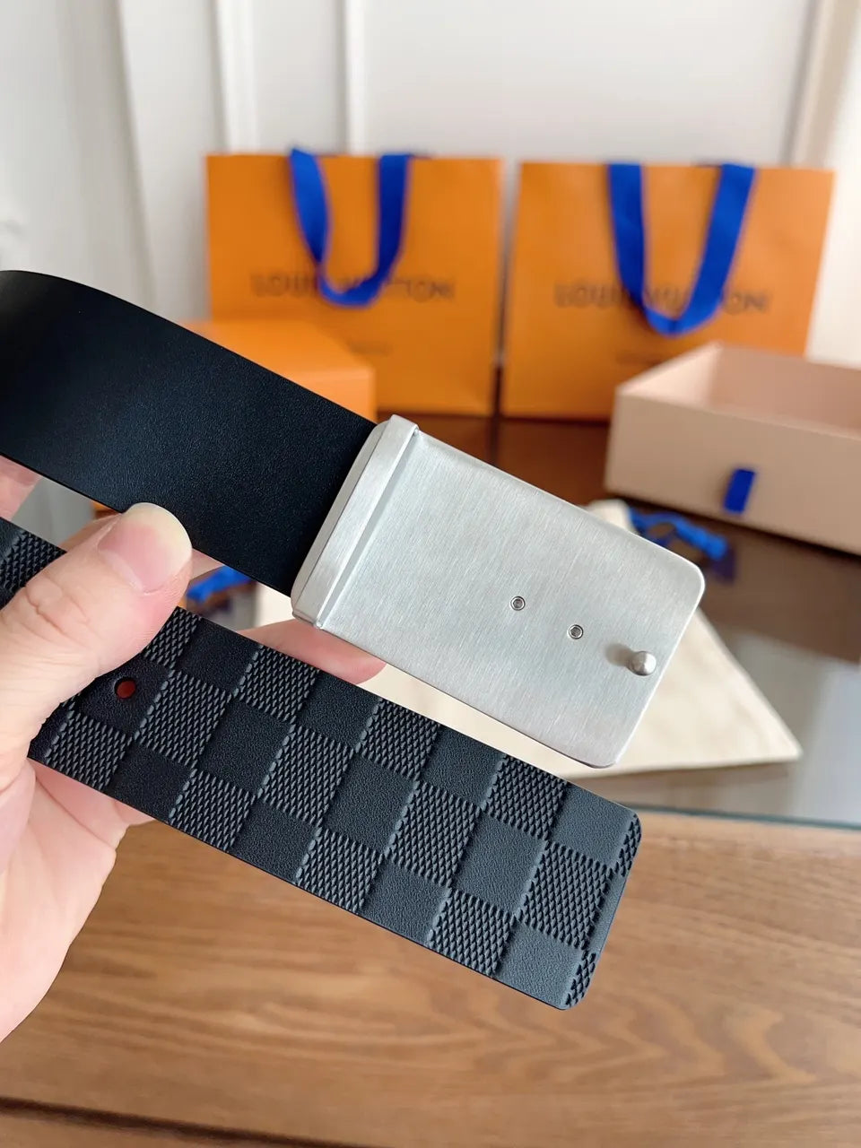 Louis Vuitton Damier Infini Belt black - Hình 6