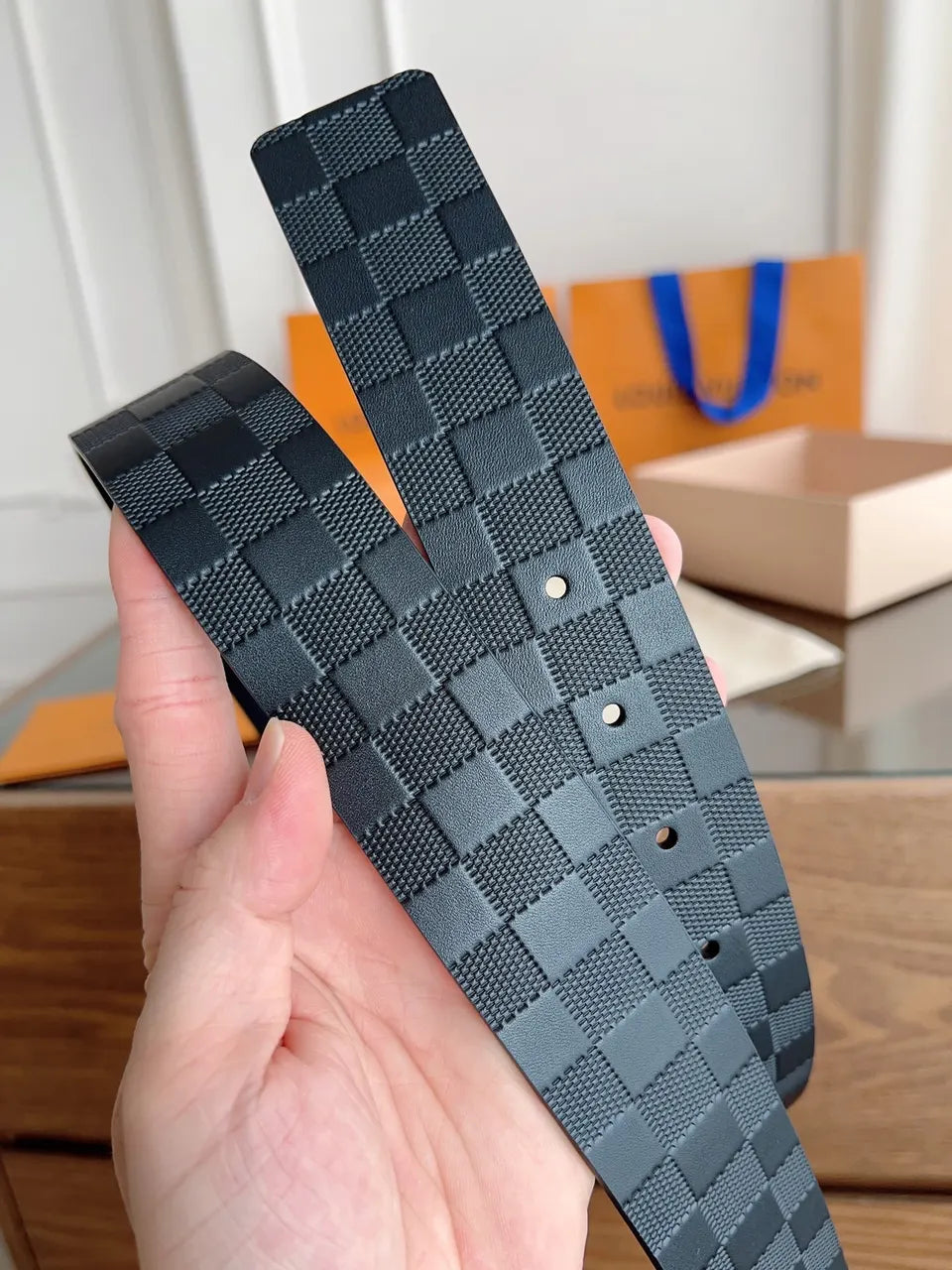 Louis Vuitton Damier Infini Belt black - Hình 7