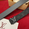 LV Black Monogram XO Belt
