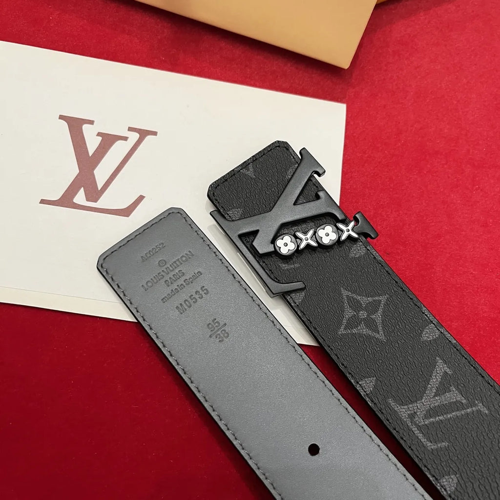 LV Black Monogram XO Belt - Hình 4