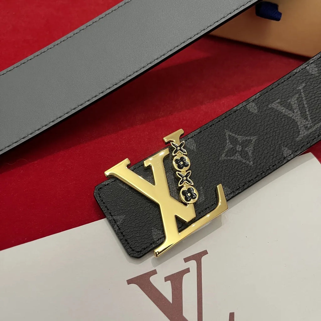 LV Grey Monogram Belt - Hình 2