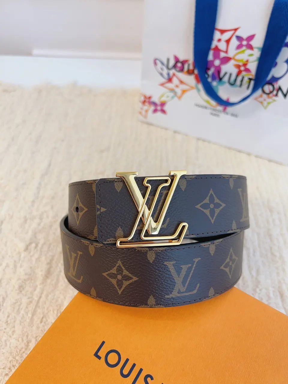 Louis Vuitton Monogram Brown Belt lv