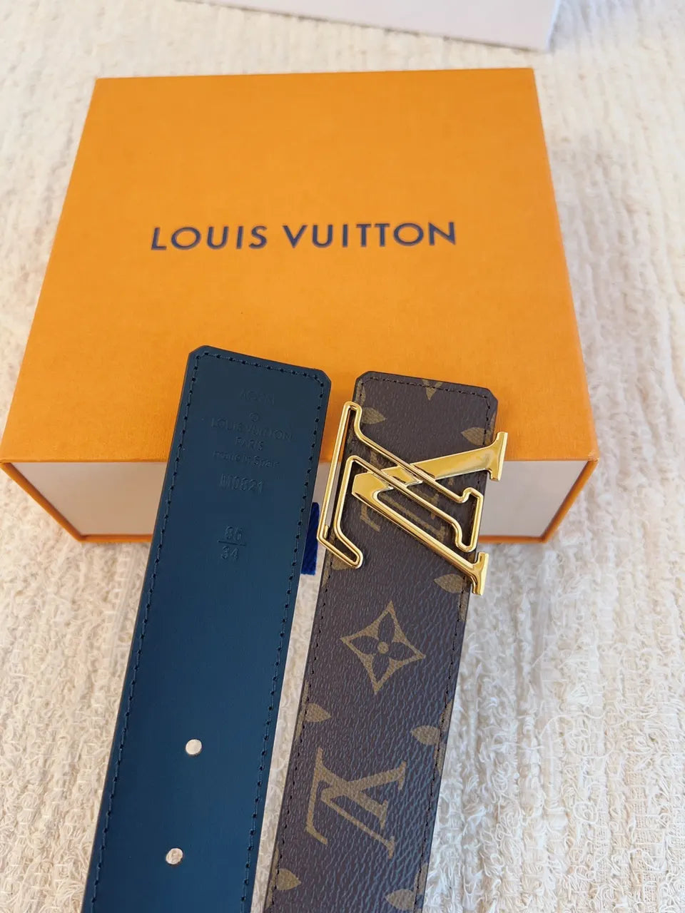 Louis Vuitton Monogram Brown Belt lv - Hình 2