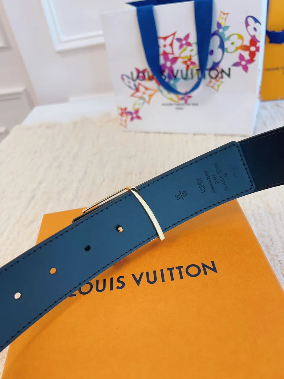 Louis Vuitton Monogram Brown Belt lv - Hình 5