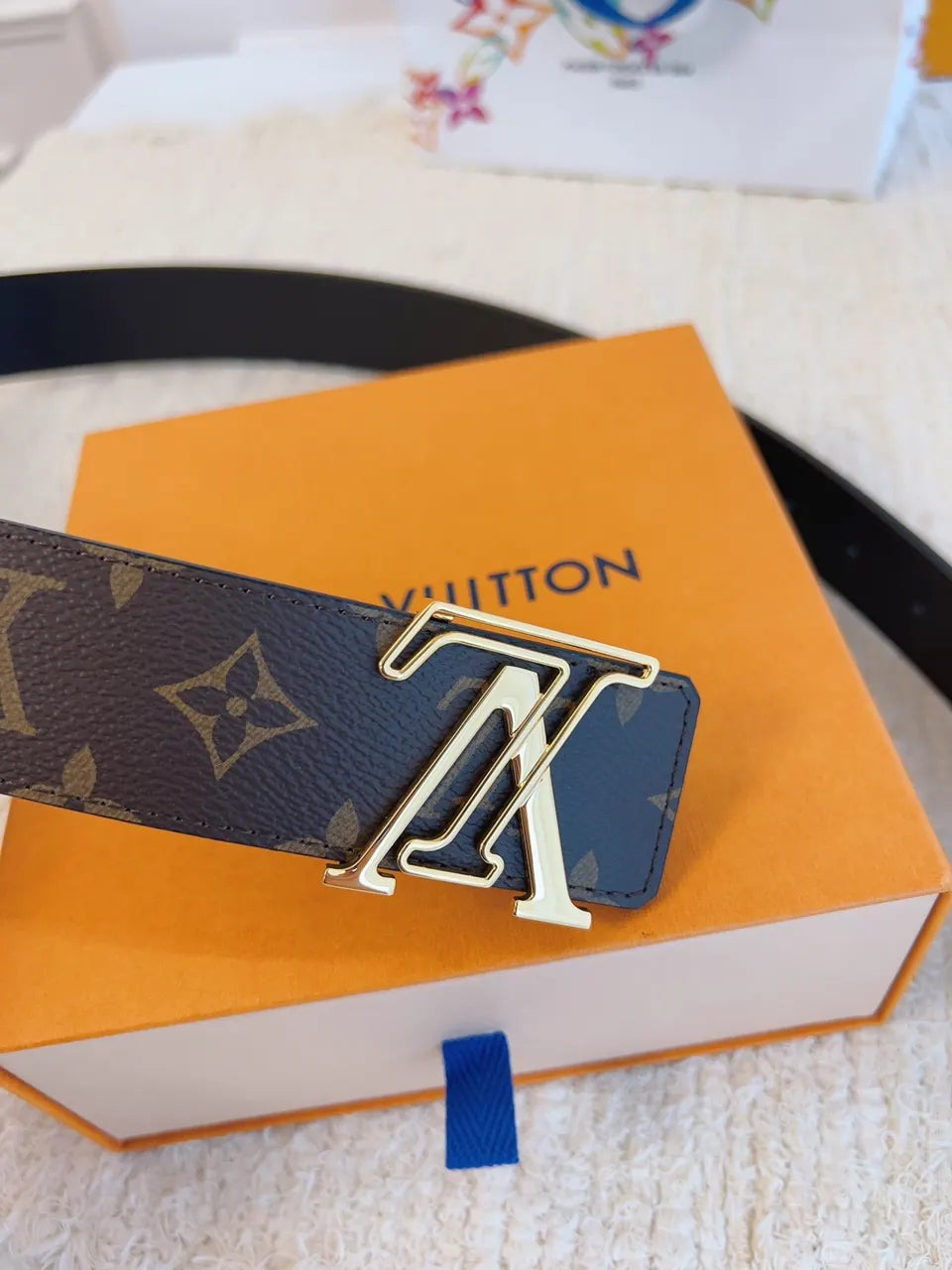 Louis Vuitton Monogram Brown Belt lv - Hình 7