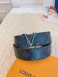 Louis Vuitton Grey Monogram Shadow Belt