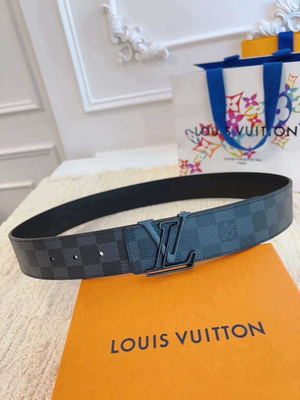 Louis Vuitton Damier 3D Belt - Hình 3