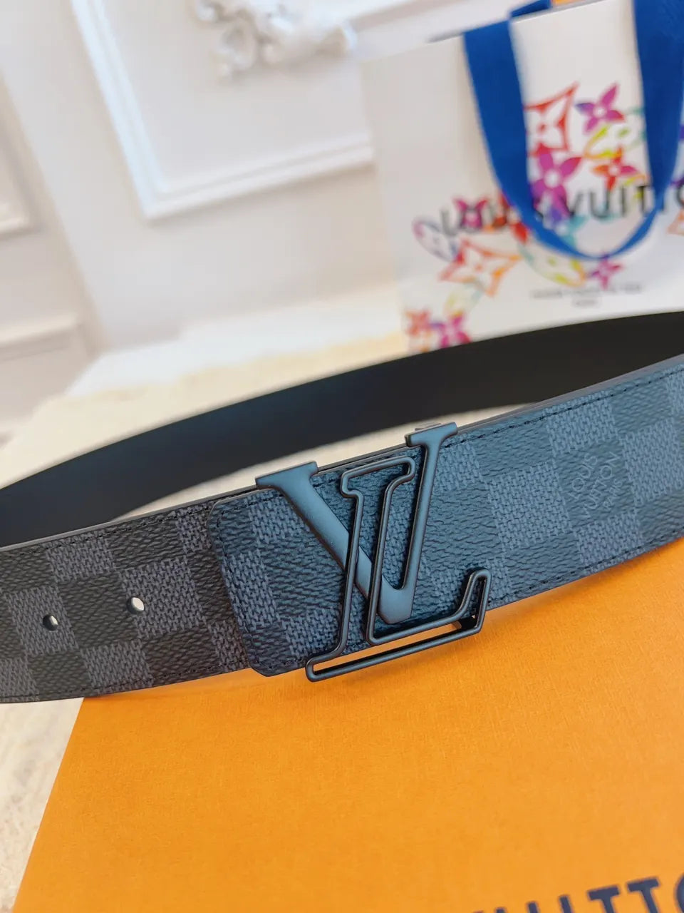 Louis Vuitton Damier 3D Belt - Hình 4