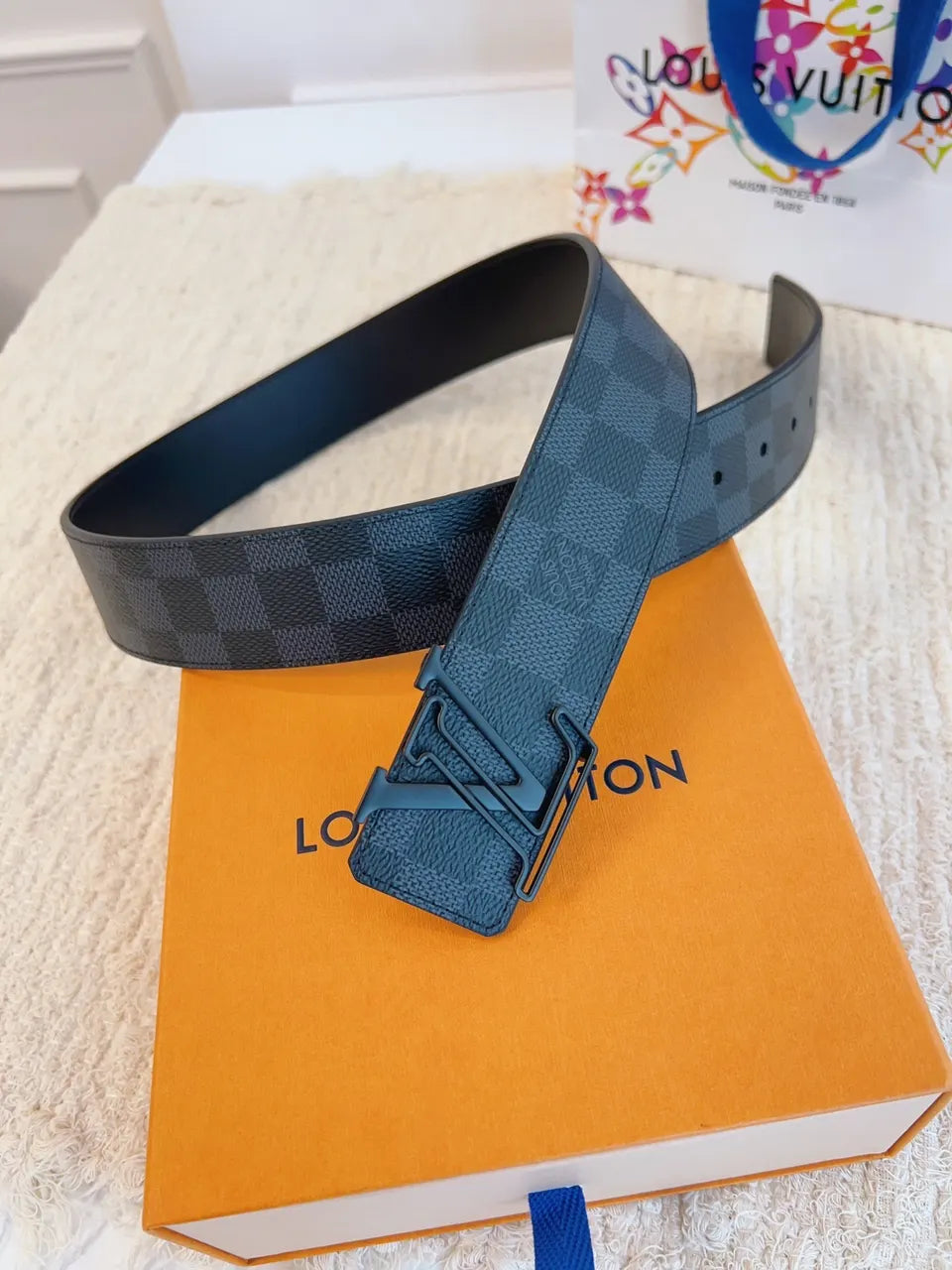 Louis Vuitton Damier 3D Belt - Hình 6