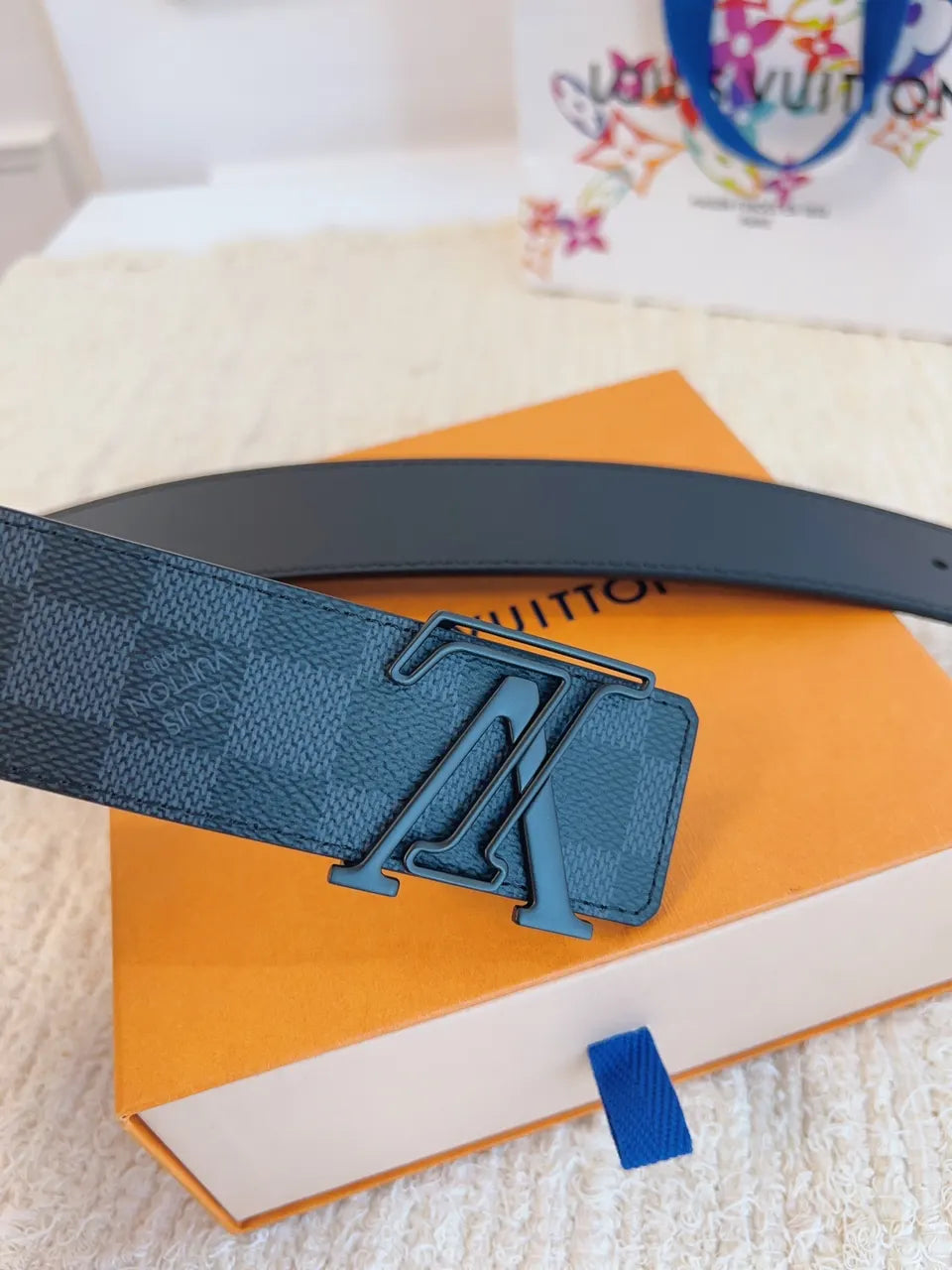 Louis Vuitton Damier 3D Belt - Hình 7
