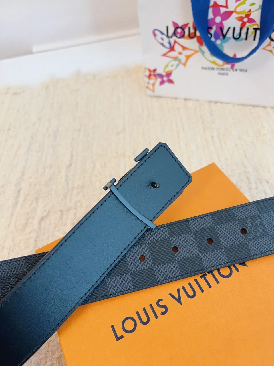 Louis Vuitton Damier 3D Belt - Hình 8