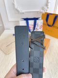 Louis Vuitton Damier Infini Belt silver lv