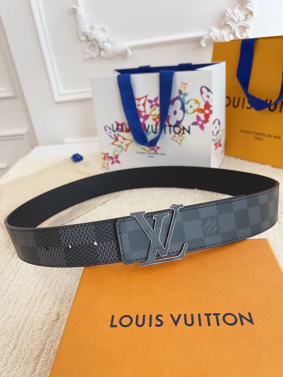 Louis Vuitton Damier Infini Belt matte - Hình 2