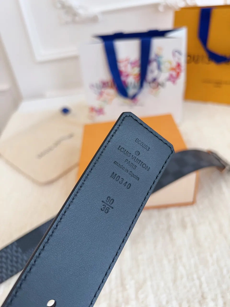 Louis Vuitton Damier Infini Belt matte - Hình 4