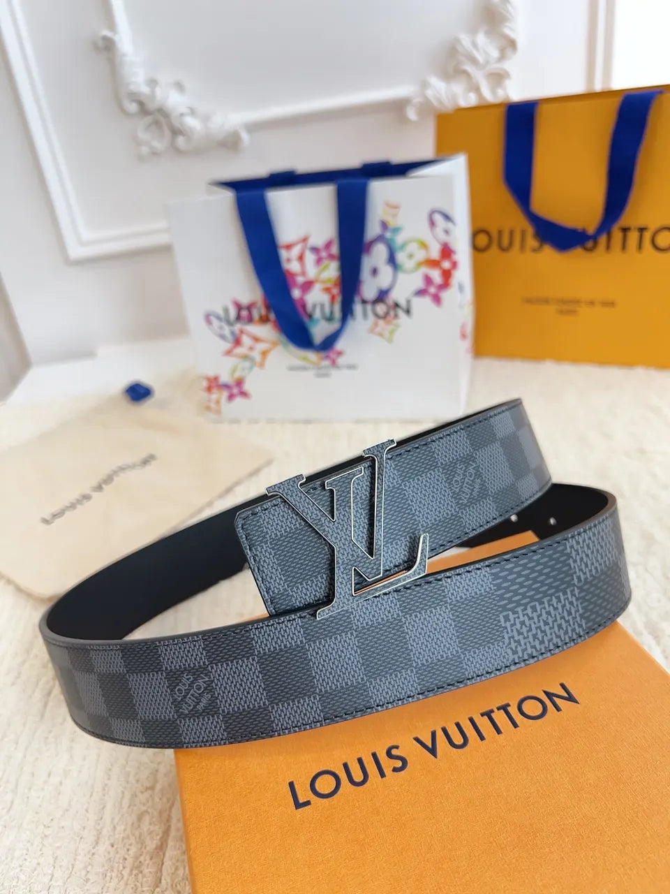 Louis Vuitton Damier Infini Belt matte - Hình 6