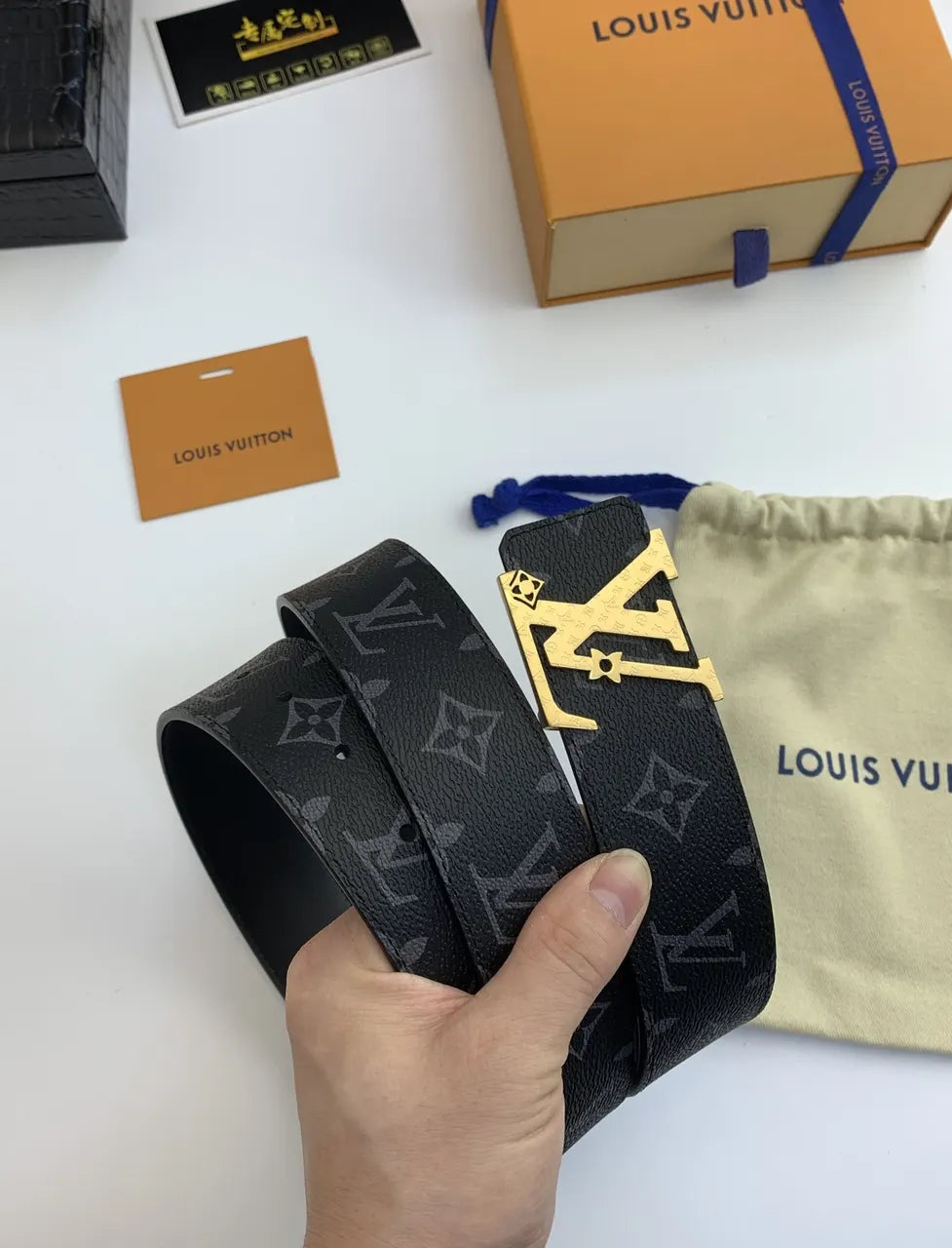 Louis Vuitton Black Monogram Jacquard Belt - Hình 3