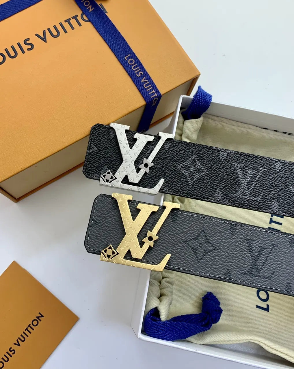 Louis Vuitton Black Monogram Jacquard Belt - Hình 5