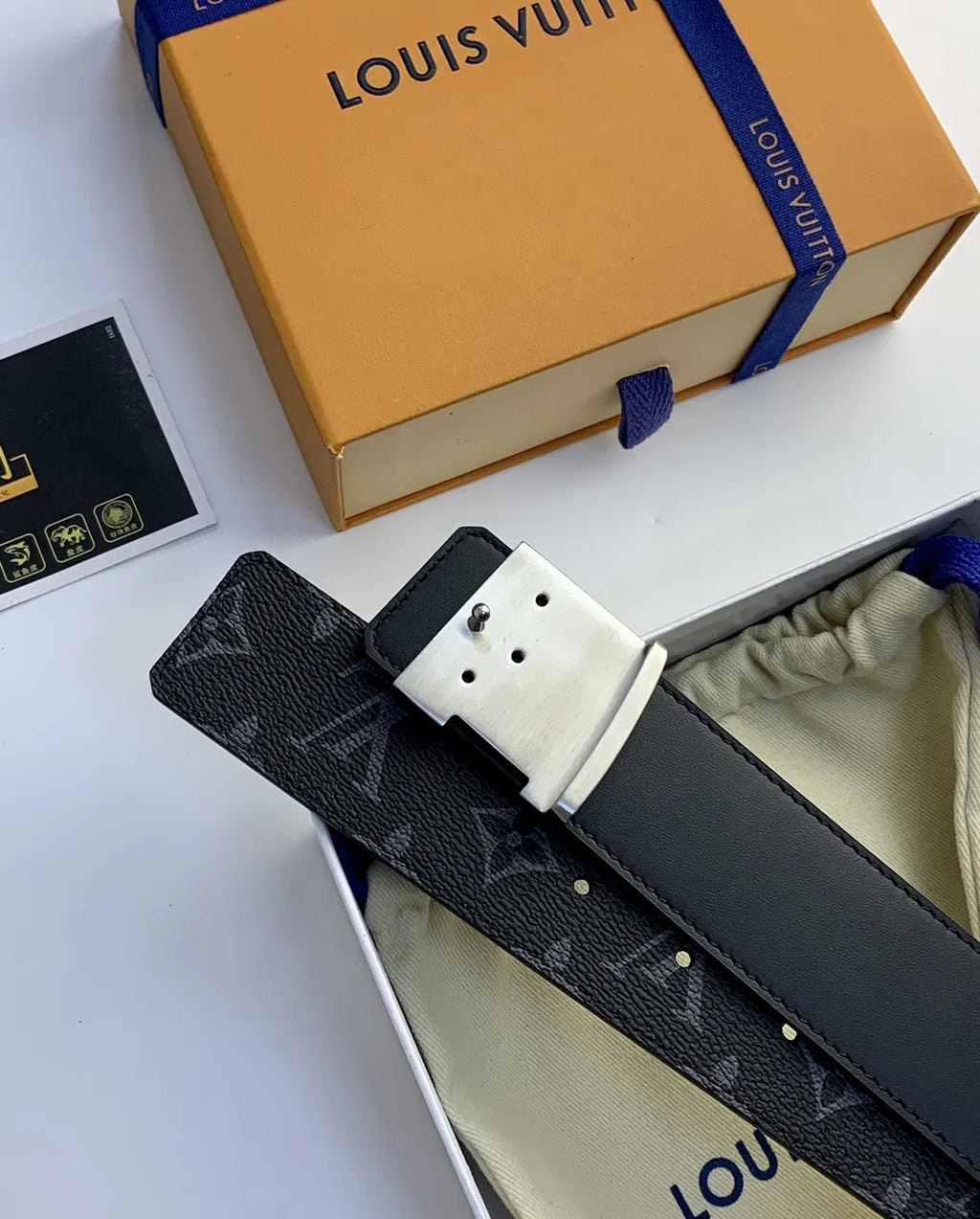 Louis Vuitton Shadow Silver Belt - Hình 2