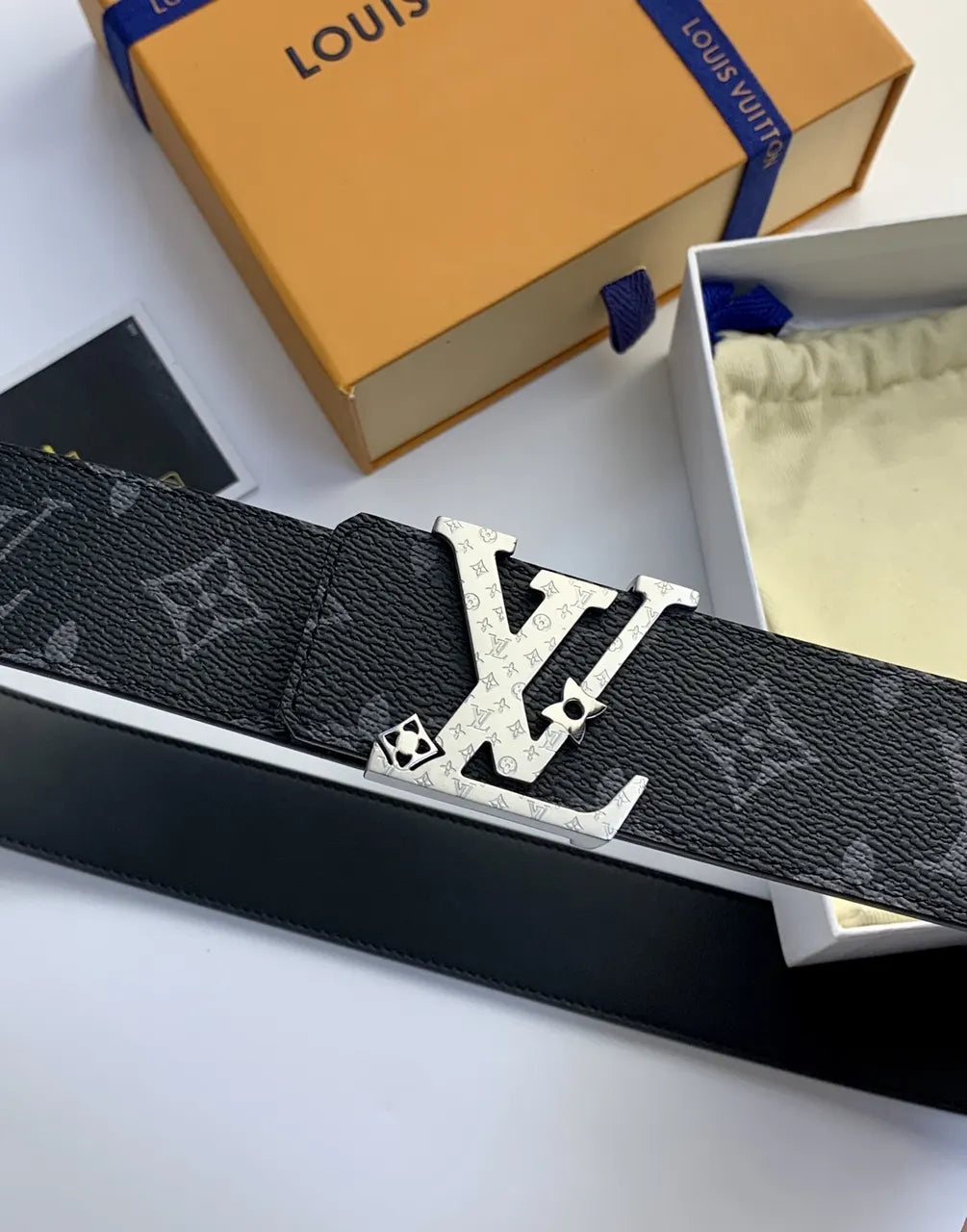 Louis Vuitton Shadow Silver Belt - Hình 3