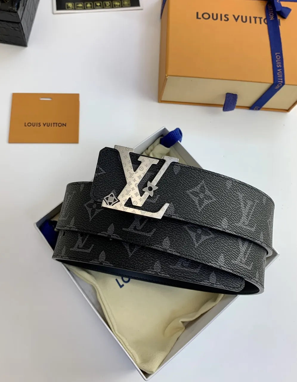 Louis Vuitton Shadow Silver Belt - Hình 4