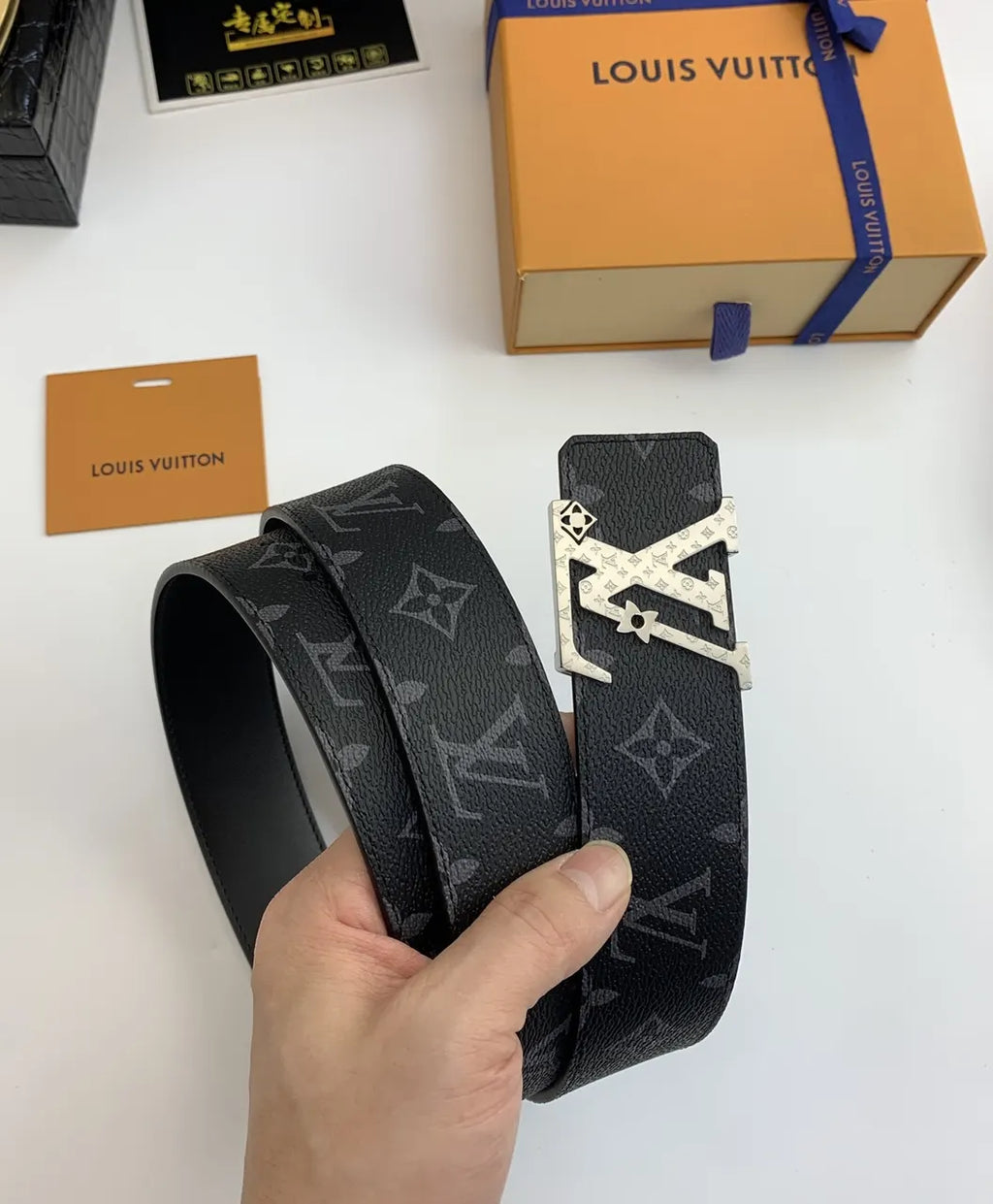 Louis Vuitton Shadow Silver Belt - Hình 5
