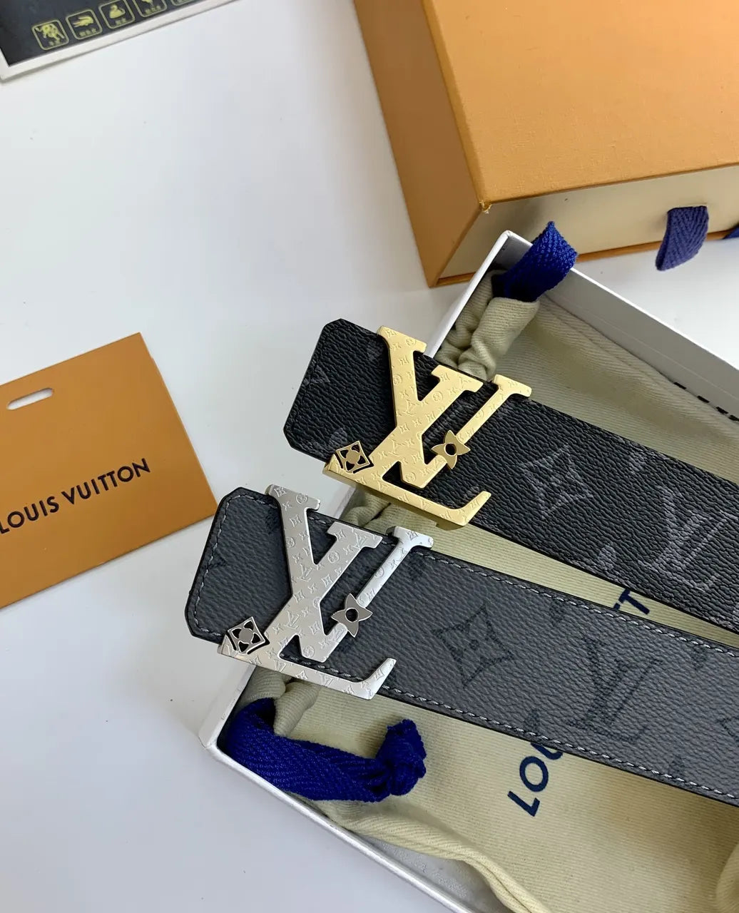 Louis Vuitton Shadow Silver Belt - Hình 6