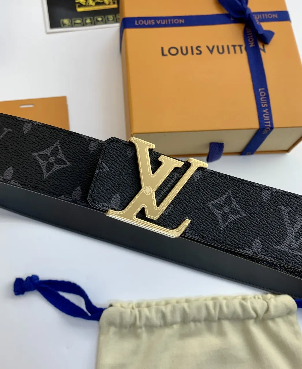 LV Black Monogram Belt - Hình 3